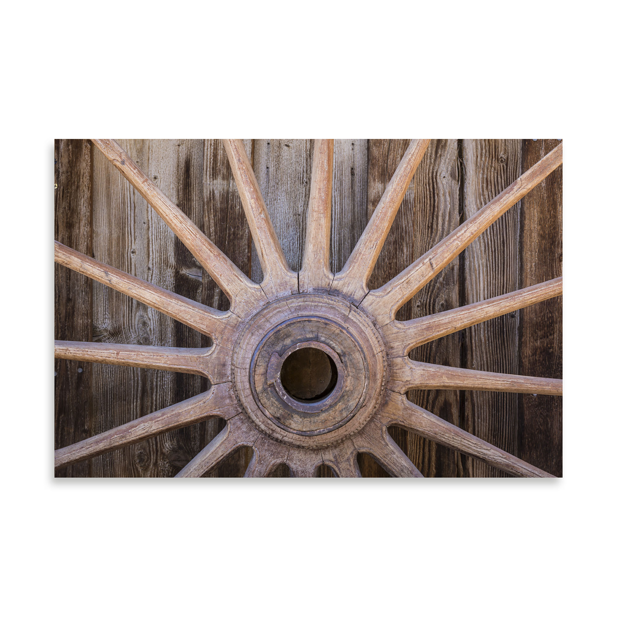 Gango Home Decor Wagon Wheel I By Kathy Mahan Printed On Paper