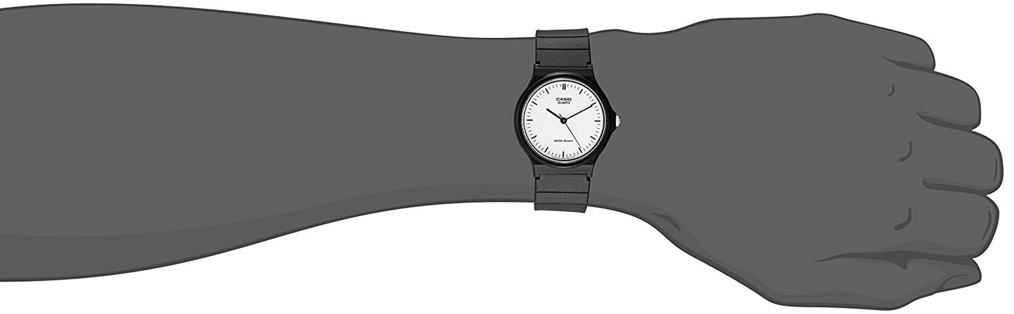 Casio Men's Analog Quartz Black Resin Watch MQ24-7E