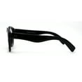 thumbnail image 4 of Thick Plastic Nerdy Keyhole Horn Rim Round Eyeglasses Black, 4 of 4