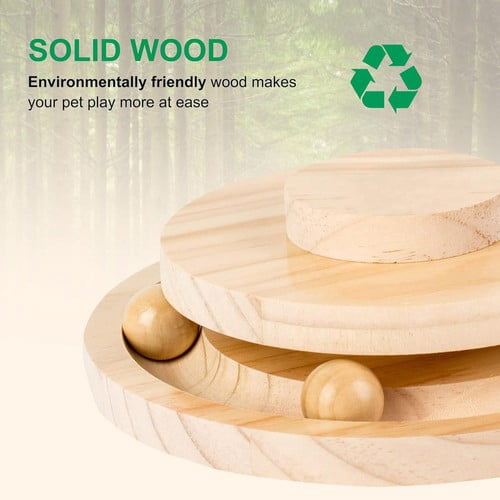 Colourtree Cat Scratching Post with Toy Ball and Feeding Hole