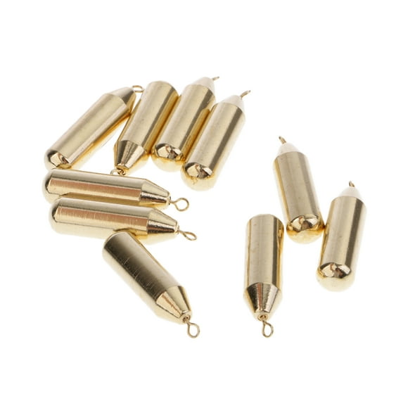 10 pieces fishing weights for Texas rig, Carolina rig for rubber fish angling - 10g