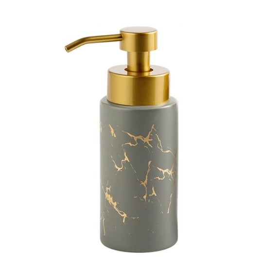 Dowbom Ceramic Foaming Soap Dispenser With Gold Pump for Barthroom Accessories