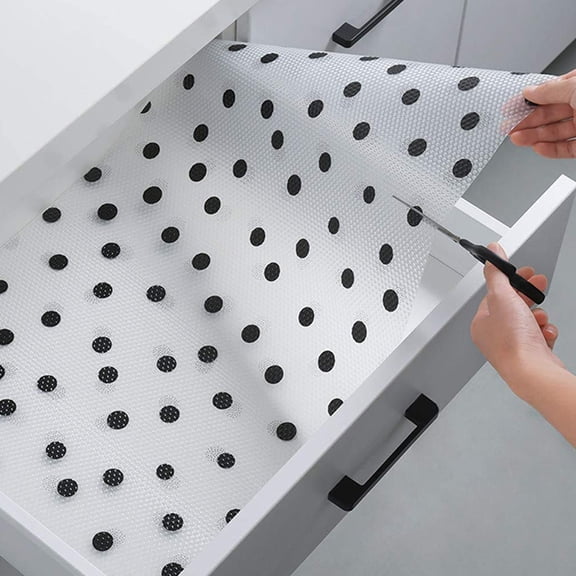 Mobutofu 1 Roll Kitchen Shelf Liner EVA Fridge Mats for Shelves - and Oil- 12x18in