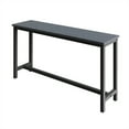 thumbnail image 3 of Castle Place 3-Piece Metal Dining Set with Integrated Wine Rack and Shelving, Black, 3 of 6