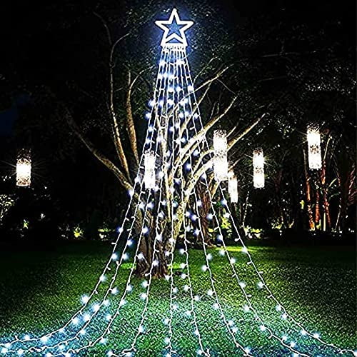 Christmas Decoration Outdoor Star String Lights,16.4Ft Christmas Tree