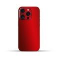 thumbnail image 3 of IPG Compatible with iPhone 15 Pro Decorative Carbon Fiber Vinyl Back and Sides Full Protection Anti Scratch Skin Guard - 3D Surface - Bubble -Free Easy to Install for 15 Pro (Red Pearl), 3 of 5