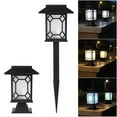 thumbnail image 4 of DYNWAVECA 2pcs Pathway Lights Lampes Solaires Extérieures Imperméables pour Jardin / Paysage / Chemin / Cour / Patio / Allée / Passerelle, Coloré B, 4 of 9