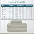 thumbnail image 6 of Casa Platino Queen Bed Set – 450 Thread Count 100% Cotton Cooling Sheets, Long-Staple Cotton, Naturally Breathable, Hotel Sateen Finish, Restful Sleep – Moonstruck, 6 of 8