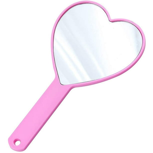 HeartShaped Handheld Mirrors Travel Makeup Mirrors Mini Cosmetic