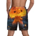 thumbnail image 2 of Lsque Mens Swim Trunks Glowing Mushroom In Forest Pattern - Bathing Suit Compression Liner - Beach Swim Shorts Swimwear - (S-3XL) - Stretch Quick Dry -XX-Large, 2 of 9