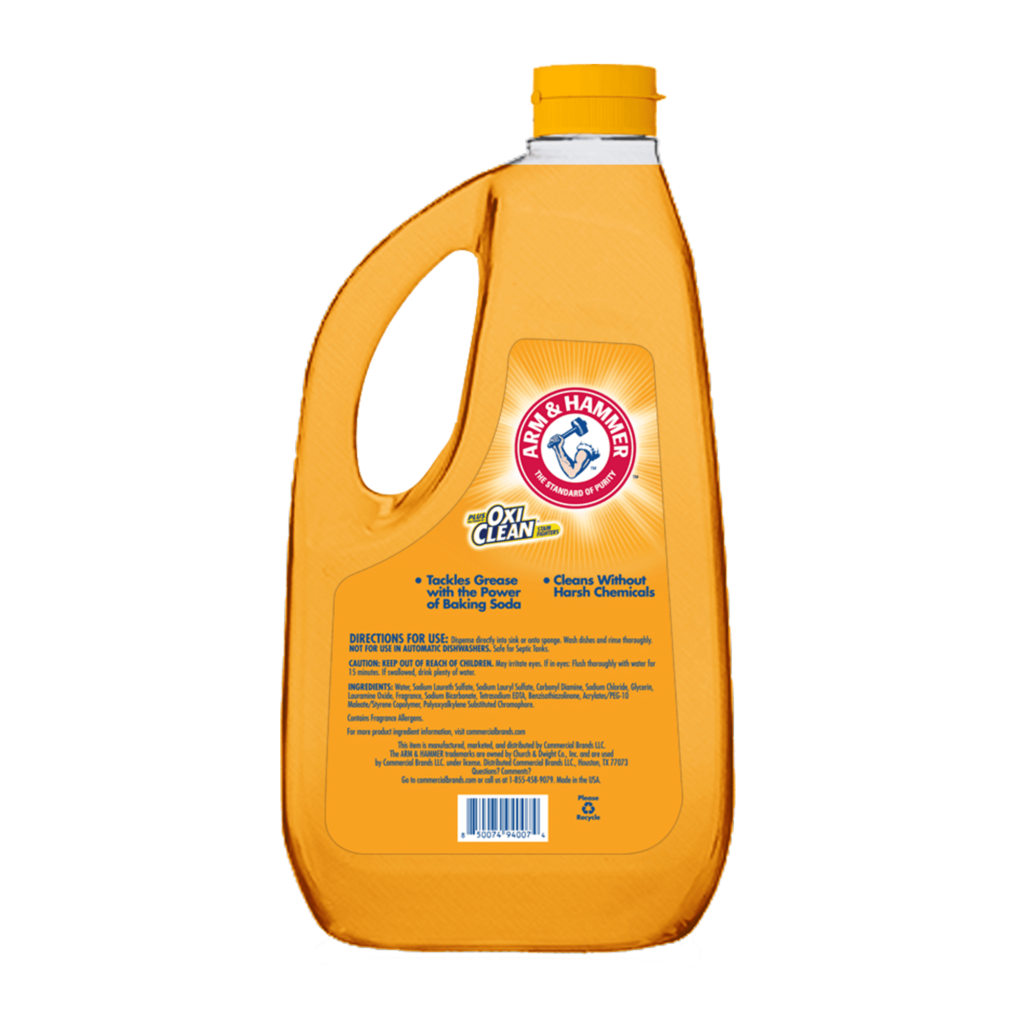 Arm & Hammer + Oxi Clean Ultra Dish Liquid Soap, Fresh Citrus, 64 oz