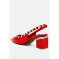 thumbnail image 3 of Hiral Stud Embellished Slingback Sandals, 3 of 10