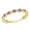 Amethyst, variant on Collection Round White Sapphire 11 Stone Stackable Wave Band Ring for Women (Color White, Clarity Highly Included) in 10K White Gold, Size 7