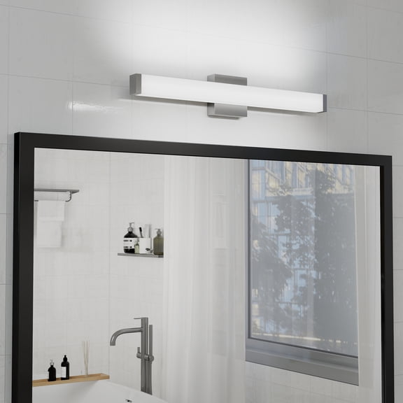 Jopath 25" LED Wall Sconce, Dimmable Bathroom Light Fixtures Over Mirror Vanity Lighting Fixtures for Bathroom, Bedroom, or Hallway Chrome