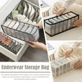 thumbnail image 2 of 7 Grids Foldable Storage Organiser Underwear Bra Socks Tidy Drawer Storage Z2L8, 2 of 8