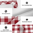 thumbnail image 6 of Outdoor Rug 3x5 ft Dark Red Buffalo Check Plaid Outdoor Large Area Rug Non Slip Rubber Farmhouse Style Front Door Mat RV Rug Camping Carpet Patio Outdoor Rugs for Backyard Balcony Deck Porch Indoor, 6 of 9