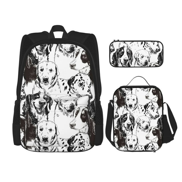 Balery Labrador Retriever Dog Mochila Escolar 3 en 1 para Niños - Mochila Resistente con Lonchera Térmica y Estuche - Mochila Escolar para Niños y Niñas