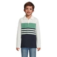 thumbnail image 2 of Wrangler Boys’ Striped Polo Shirt with Long Sleeve, 2-Pack, Sizes 4-18 & Husky, 2 of 5