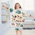 thumbnail image 5 of Dailycode Wearable Blanket Hoodie Oversized Sherpa Flannel Blankets with Pocket for 3-14 Year Old Cute Lamb and Car, 5 of 7
