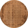 thumbnail image 1 of Ahgly Company Indoor Round Oriental Orange Industrial Area Rugs, 5' Round, 1 of 4