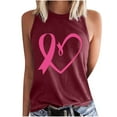 thumbnail image 3 of VKOYWKM Breast Cancer Survivor Shirts for Women Pink Ribbon Tank Tops Sleeveless Tshirt Tees Breast Cancer Gifts for Woman, 3 of 5