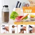 thumbnail image 3 of Injueey Paquete de 2 botellas de almacenamiento de condimentos, recipiente para sal, pimienta, botellas, tarro para asar a la parrilla, accesorio para Cocina y Comedor Injueey HA063155-00B, 3 of 6
