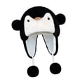 thumbnail image 4 of Sombrero de peluche de dibujos animados,Gorro de peluche de dibujos animados,cómodo y elegante para exteriores,Gorro con orejeras Gorro de esquí Moda Portátil,Gorro de invierno Negro, 4 of 8