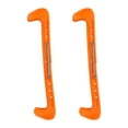thumbnail image 1 of 1 par de protectores de cuchillas de patín de Hockey sobre hielo de plástico ajustables (naranja), 1 of 3