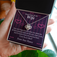 thumbnail image 3 of To My Fiancee I'm Lucky To Have You and Your Heart Infinity Knot Necklace Message Card, 3 of 7
