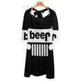 thumbnail image 2 of Robe à Encolure Carrée Beer Robe d'Été Femme Élégante Imprimé Halter Robe de Fête Beer pour Femme 6TG, 2 of 5