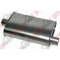 thumbnail image 1 of Dynomax Exhaust Muffler 17713 Thrush Turbo; 2-1/4 Inch Offset Inlet; 2-1/4 Inch Offset Outlet; 14 Inch Case Length/18-1/2 Inch Overall Length, 1 of 3