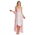thumbnail image 4 of Casual Nights Women's Satin 2 Piece Robe and Nightgown Set, 4 of 5
