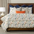 thumbnail image 4 of SIScovers  Hummingbird Abstract Print Duvet Set Sapphire - Twin - 4 Piece, 4 of 5