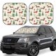 thumbnail image 1 of Balery Christmas Dachshund Dog Parasol para parabrisas de coche de 2 piezas | Parasol plegable para parabrisas delantero de coche para la mayoría de sedanes-Small, 1 of 6