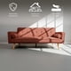 thumbnail image 3 of Ilios Innova | Sofá Cama Marin Café Convertible 2 Plazas, Textil Resistente, Estilo Nórdico Minimalista con Patas de Madera y 2 Cojines Incluidos, 3 of 9