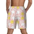 thumbnail image 4 of Balery Rabbit And Chick Mens Swim Trunks Swim Shorts for Men Quick Dry Inseam Beach Shorts with Compression Liner Pocket-X-Large, 4 of 9