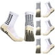 thumbnail image 1 of ZYNERY  4 pares de calcetines de fútbol masculino, calcetines de cuello  deportivos antideslizantes, calcetines deportivos antideslizantes, calcetines deportivos al aire libre para adultos (Blanco), 1 of 6