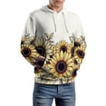 thumbnail image 5 of Sunflower Border Design 3D Print Hoodie Men Women Autumn Thin Pullover Sweatshirt Vintage Streetwear Tops, 5 of 6