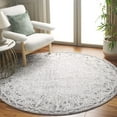 thumbnail image 2 of SAFAVIEH Ebony Aditya Traditional Area Rug, Ivory/Black, 6' x 6' Round, 2 of 7