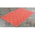 thumbnail image 4 of Furnish My Place Design1115 Sunset 6'7"x9'7" Geometric Blocks Area Rugs For Indoor & Outdoor, Easy To Clean & Fade Resistant Washable Rug, Sunset Orange, 4 of 5