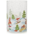 thumbnail image 2 of Yankee Candle Christmas Gnomes Holiday Large Crackle Glass Jar Candle Holder, 2 of 3