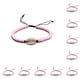 thumbnail image 3 of Minnieouse 1 juego de pulseras trenzadas, de concha ajustable, conjuntos de joyas hechas a mano de ambiente exótico para vestido diario rosa Type1 NO1, 3 of 6
