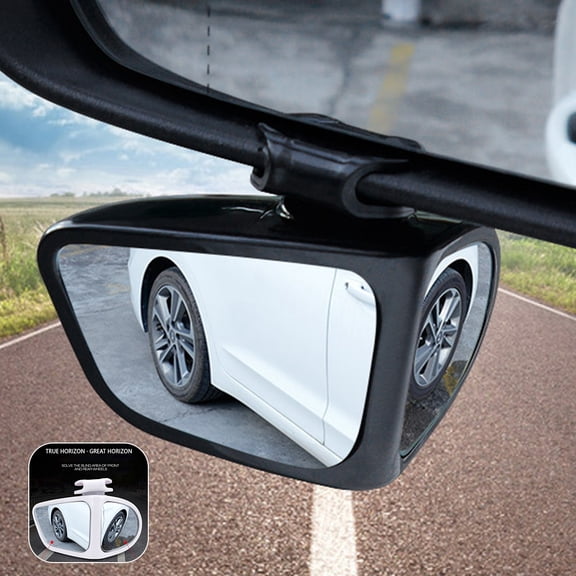 Gpoty 2Pcs 360 Degree Rotatable Blind Spot Car Mirrors2 Side Car Blind Spot Convex Mirror Rearview Mirror Auxiliary Mirror Automobile Exterior Rear View Reversing Parking Mirror Safety Driving