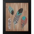 thumbnail image 2 of Vess, June Erica 15x18 Black Modern Framed Museum Art Print Titled - Driftwood Feathers II, 2 of 5