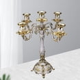 thumbnail image 4 of Candelabro Colco 5 brazos Retro Candelabro Romántico para Navidad de Cumpleaños Luz de comedor Candelero Pilar, 4 of 8