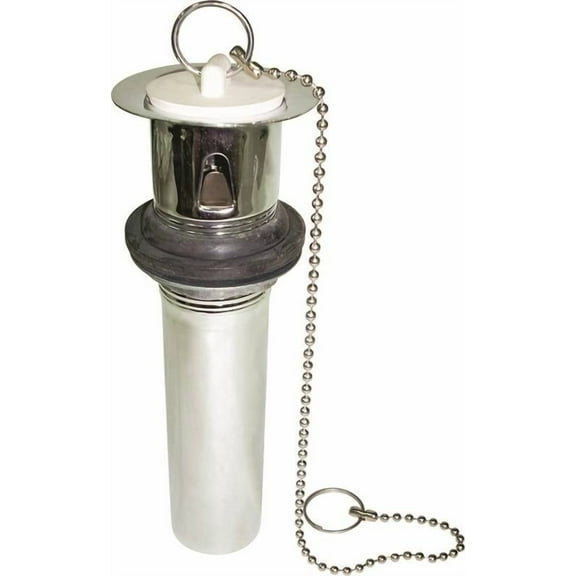 ProSource TW0914 Lavatory Plug, Pull-Out, Chrome