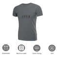 thumbnail image 3 of Coolnut Men's T Shirt Odor Protection Short, Korean Dancer Mens Short Sleeve Tees, Grey Crew-Neck Casual Tee Shirts, S, 3 of 6