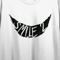 thumbnail image 2 of Smile Logo, Death of Me, Skye Riley Signature on White Short Sleeve Adult Crop T-Shirt-XS, 2 of 4