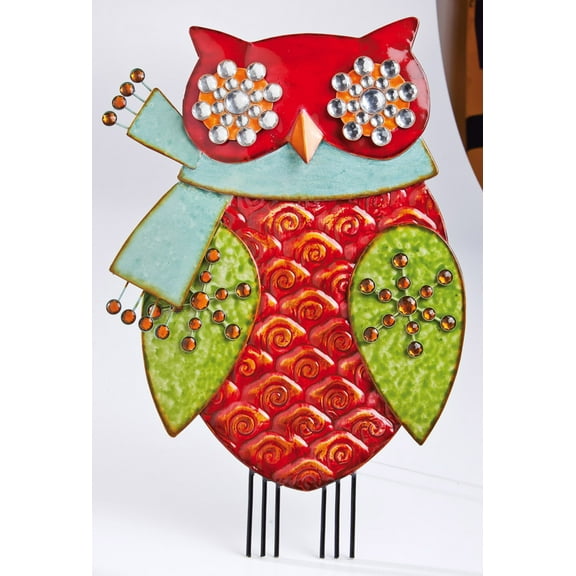 Owl Wearing Scarf Statue