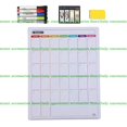 thumbnail image 1 of Magnetic Fridge Organizer Board for Calendar, Memo, and Grocery List - White, 1 of 9
